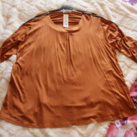 T-shirt manches longues orange