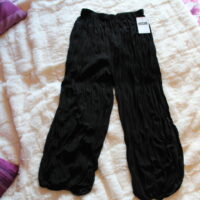 Pantalon froncé noir